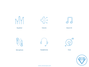 Audio Icons Set