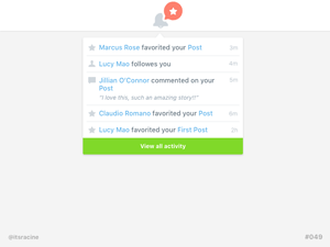 Notifications DropDown