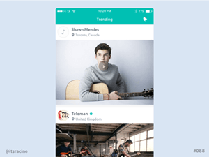 Trending Timeline Concept