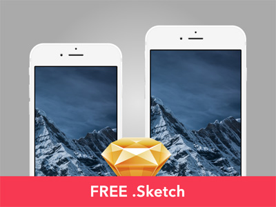 Slate Style iPhone 6 / 6+ Mockup