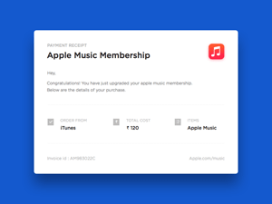 Apple Email Receipt