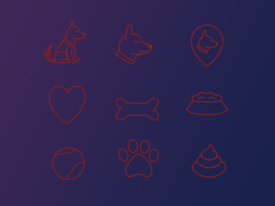 Puppy Icons Set