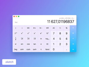 Engineering Calculator Sketch Freebie