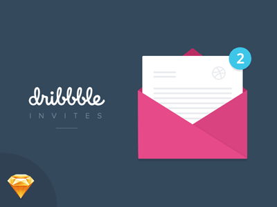 Dribbble Invites Illustration