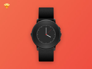 Pebble Time Round Sketch Mockup