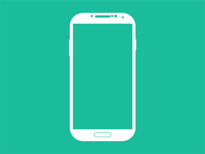 Galaxy S4 Vector Shape Made With Sketch