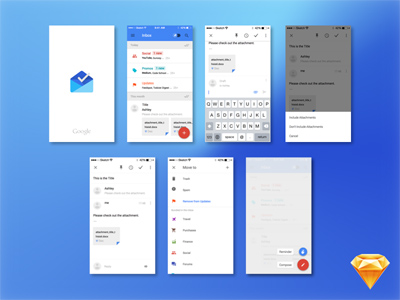 Google Inbox Mockup