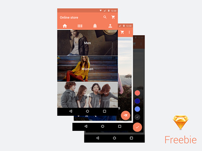 Online Store Material Design