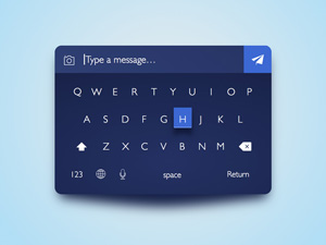 Keyboard Dark Tone UI