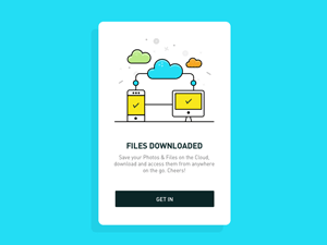 Files Downloaded Onboarding Screen