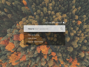 Minimal Search Autocomplete UI