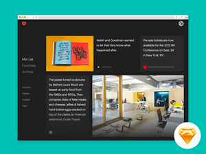 Pocket Mac App in Sketch