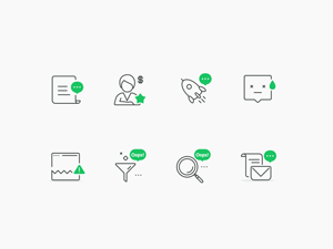 Icons with Notifications