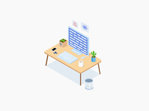 A Small Workspace Illustration