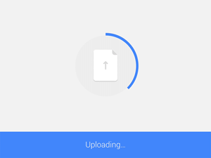 Uploading a File Animation – Sketch and Principle