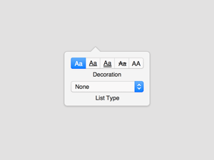 Text Options for Sketch