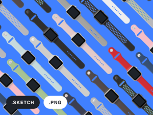 Apple Watch 2 Mockups by Facebook Design