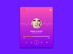 Colorful Music Player Concept