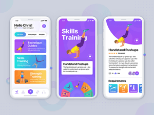 Training Programs Screen: Beast Barzz Fitness App