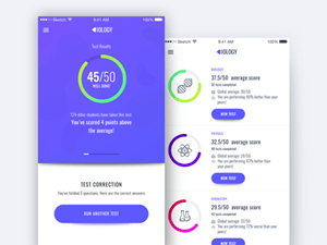 Biology Test App Concept