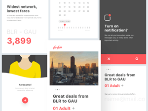 Booking App Screens