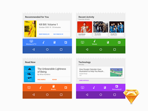 Material Design Bottom Navigation – Sketch & Principle