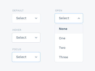 Dropdown states