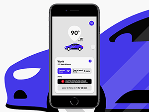 Car Temperature App Concept