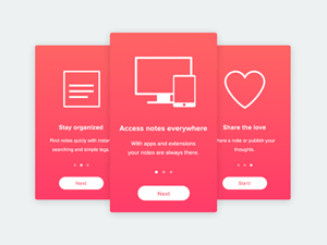 Onboarding App Screens