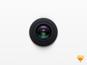 Camera Icon in Sketch