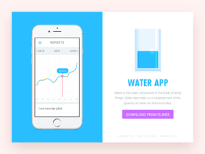 Water App Landing Page