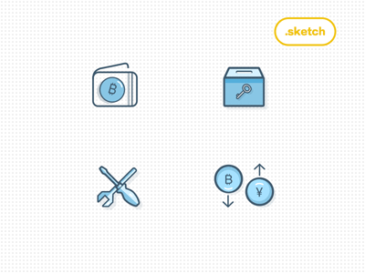 Bitcoin Bank Icons