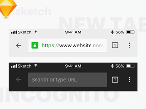 Chrome Mobile Header