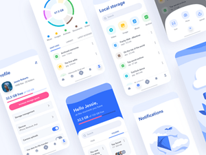 Cloud Storage App Concept