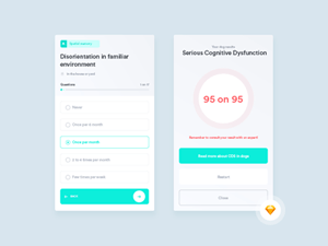 Cognitive Dysfunction Syndrome App Concept