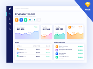 Crypto Dashboard Concept