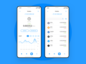 Cryptocurrency Wallet App UI