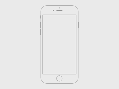 Handmade iPhone 6 Wireframe