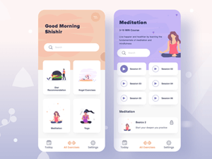 Daily Exercises App Concept