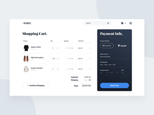 Checkout Page Concept