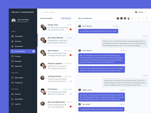 Direct Messages Dashboard Screen