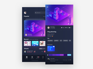 Dribbble App Concept