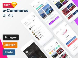 e-Commerce UI Kit Sketch & Flinto
