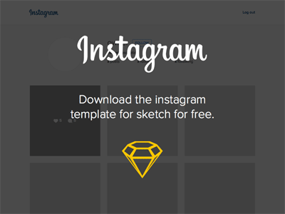 Instagram Template for Sketch