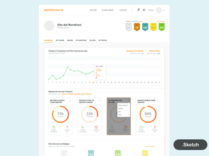 Apollo Online Learning Course Dashboard