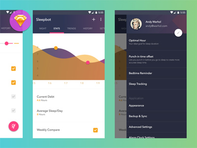 Sleepbot Android Interface