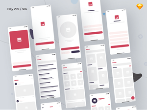 eCommerce Wireframe Kit iOS: eBlocks