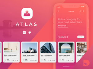 Travel App UI Kit – Atlas