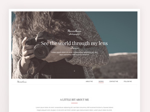 MariaAnna – Free One Page Portfolio Template