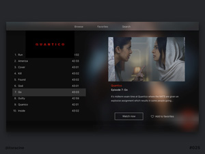 TV App UI